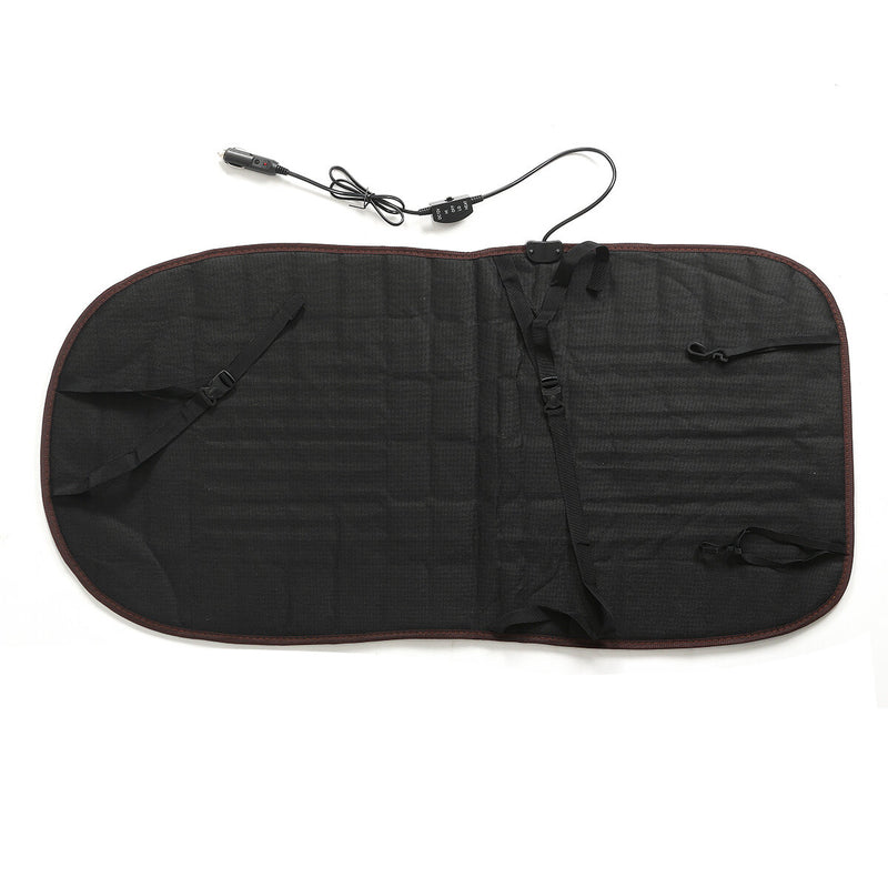 Heated Seat Cushion 12V Nonslip Car Heating Seat Cover Pad Winter Warm Backrest