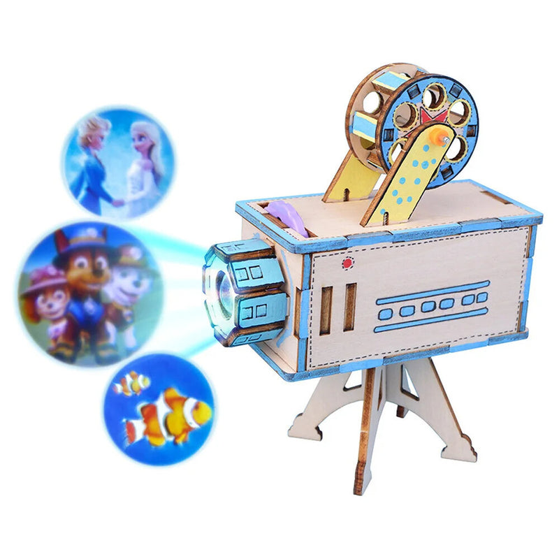 DIY Projector Science Education Experiment Kit Model Toy Physics Kids Children Gift Project