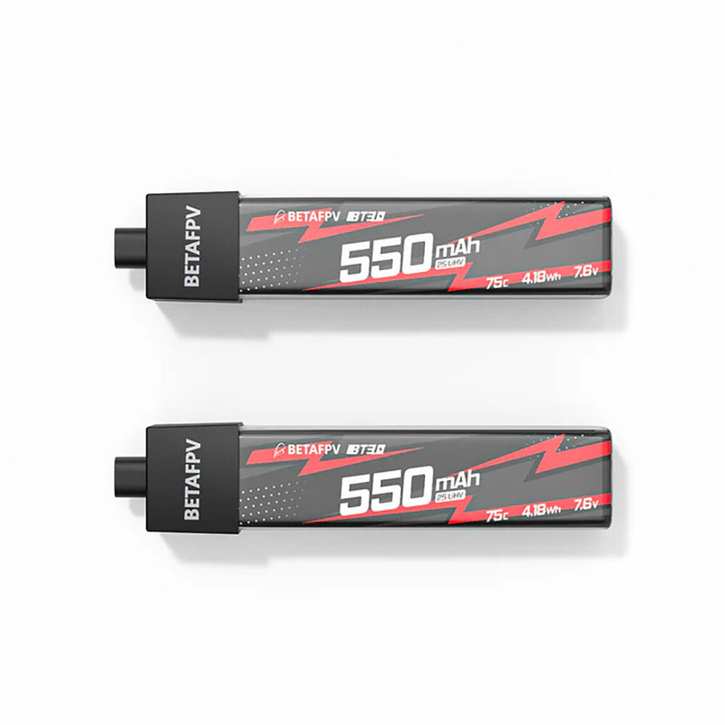 BETAFPV BT3.0 550mAh 75C 2S Battery for Pavo20 Pocket 2PCS