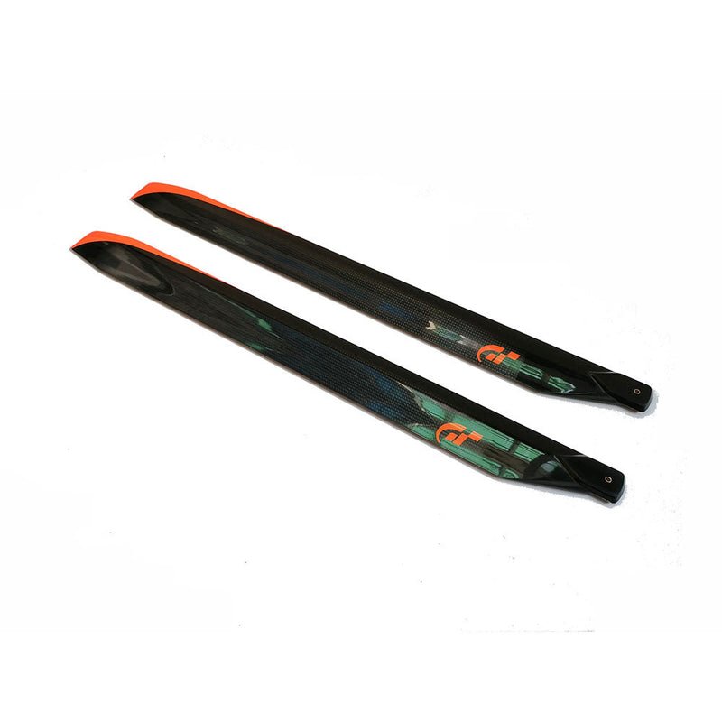 1 Pair FUNFLY 610mm Carbon Fiber Main Blade for 600 Class Helicopter