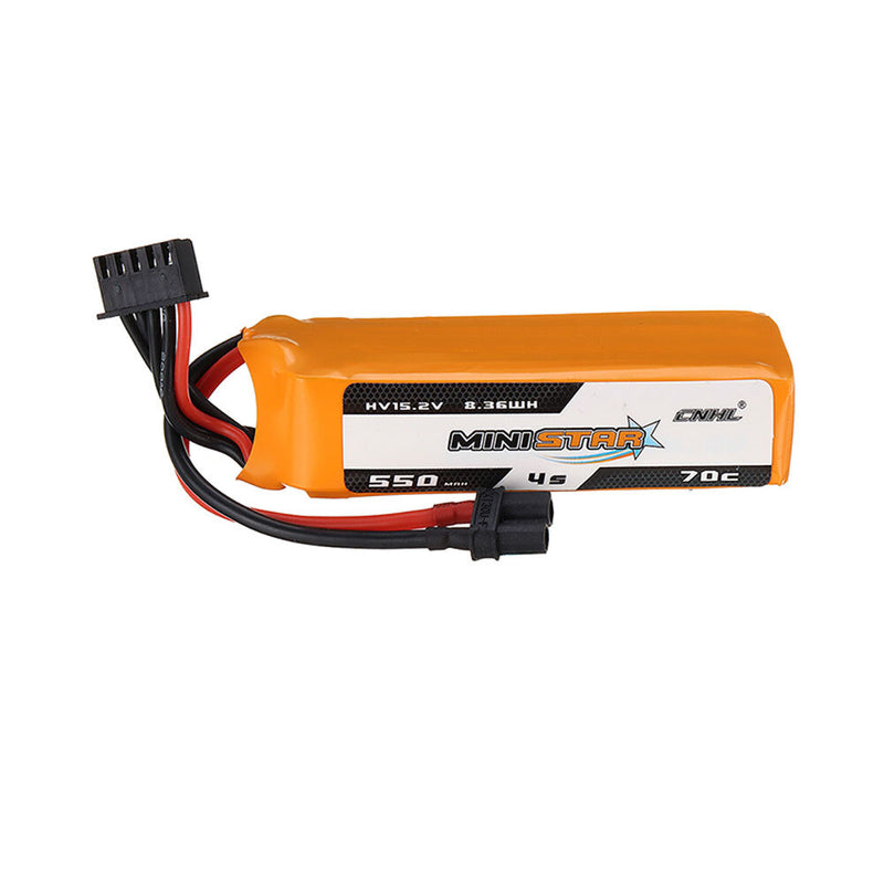 3PCS CNHL MiniStar 15.2V 550mAh 70C 4S LiPo Battery XT30U Plug for RC Drone FPV Racing