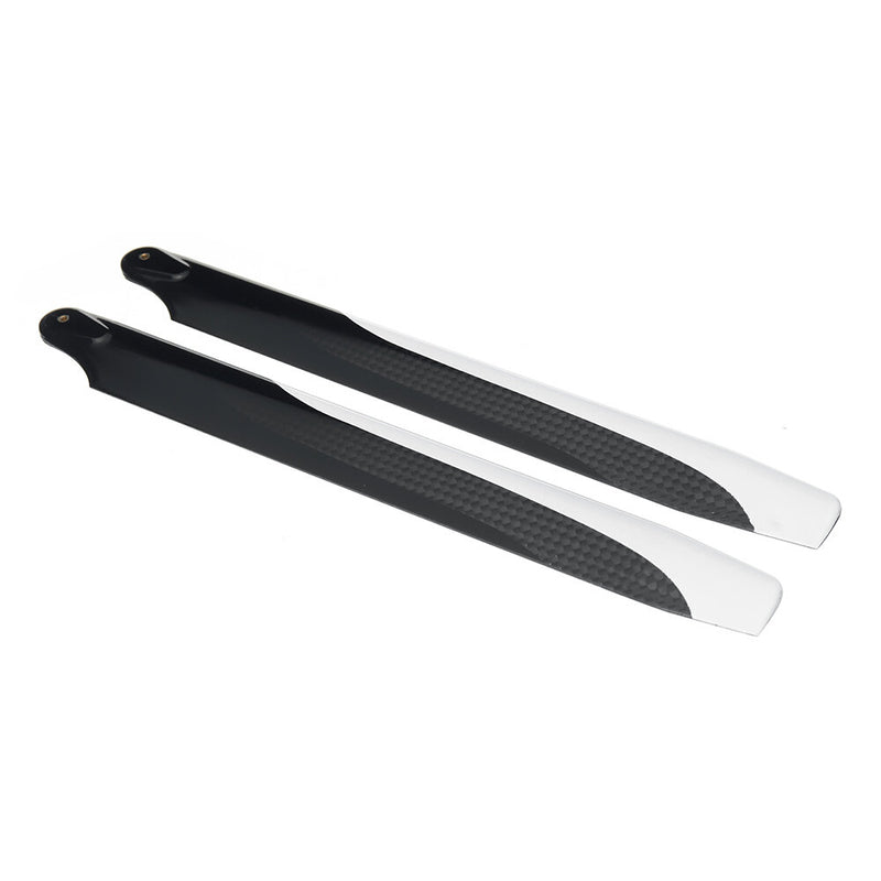 1pair PUDU 230mm Carbon Fiber Main Rotor Blade Propeller For RC Helicopter