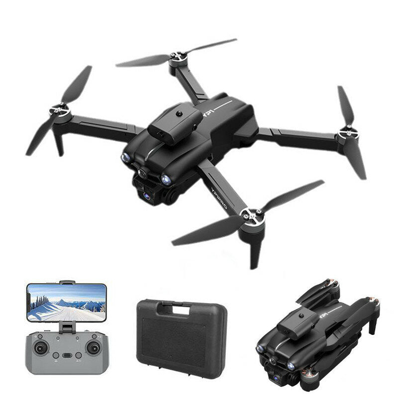 YP1PRO Three Camera Vertical Shoot Electric Adjustment WiFi FPV with 3 HD Lens 360° Infrared Obstacle Avoidance Optical Flow Positioning Brushless Foldable RC Drone Quadcopter RTF