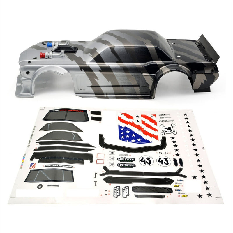 ZD Racing EX16 S16 1/16 RC Car Spare Body Shell w/Sticker Sheet Painted 6650 Vehicles Models Parts Accessories