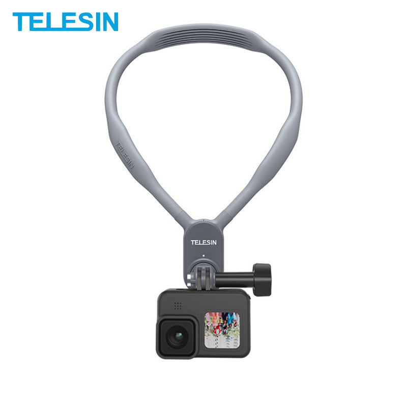 Telesin Magnetic Suction U-shaped Hanging Neck bracket FPV Shooting Collar Mount for Mobile Phone Sports Camera