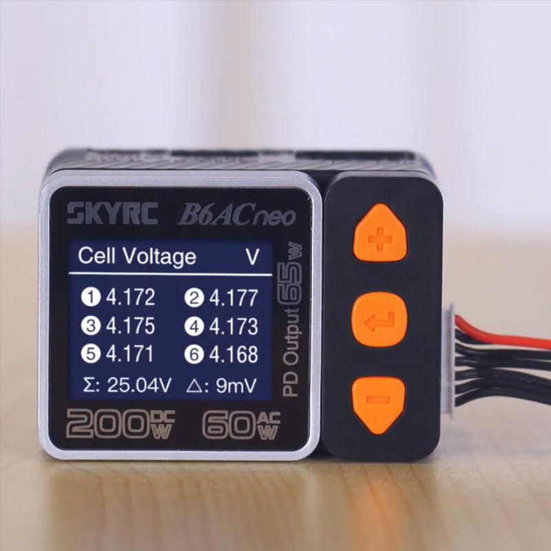 SKYRC B6AC NEO Smart Charger AC 60W DC 200W 10A Battery Balance Charger for for 1-6S Lipo LiFe Lilon LiHV 1-15S NiMH NiCd