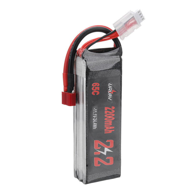 URUAV 11.1V 2200mAh 65C 3S LiPo Battery T Deans Plug for RC Car