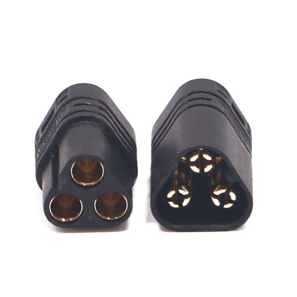 10 Pairs Amass MT60 Three-hole Plug Connector Black Male & Female