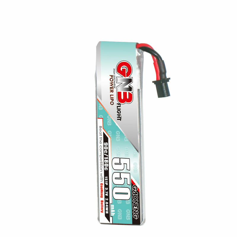 6Pcs Gaoneng 3.7V 550mAh 90C 1S LiHV Battery A30 Plug With Adapter Cable for Emax Tinyhawk S BetaFPV Beta75X