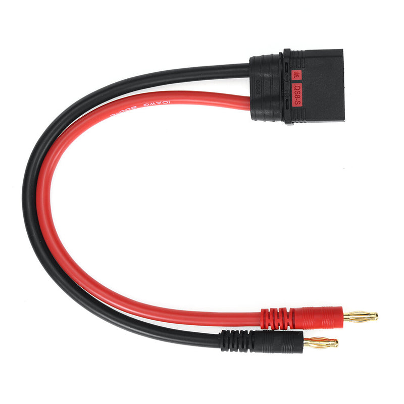 QS8 Male Plug to 4.0 Banana Plug 10AWG 250mm Charging Extension Cable