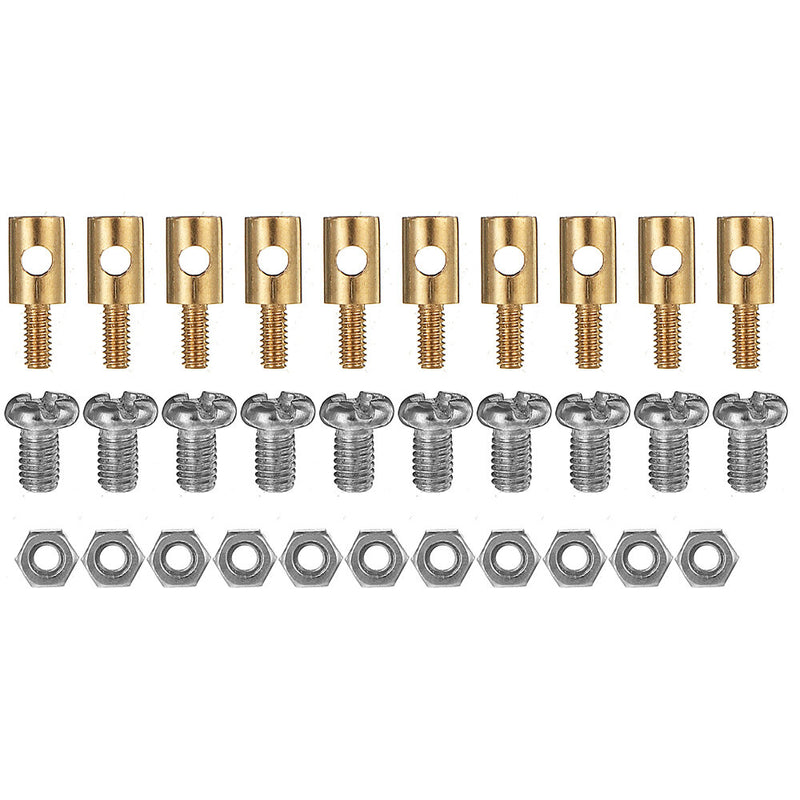 50PCS 2.5mm Adjustable Pushrod Connectors Linkage Stoppers For RC Airplane