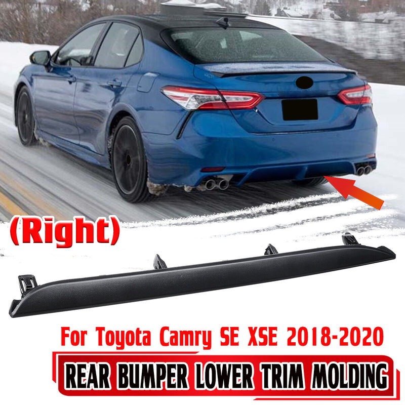 For Toyota Camry SE XSE 2018-2020 Right Side Rear Bumper Spoiler Molding Trim