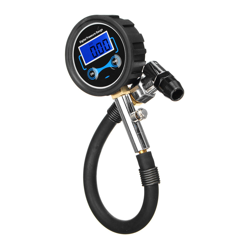 Car Motorcycle Van 0-200Psi Digital LCD Tyre Tire Air Pump Pressure Gauge Tester