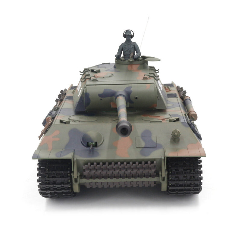 Heng Long 3819-1 7.0 1/16 2.4G Larger Germany Panther RC Tank Infrared Battle Launch Vehicles Models Smoke Sound Toys