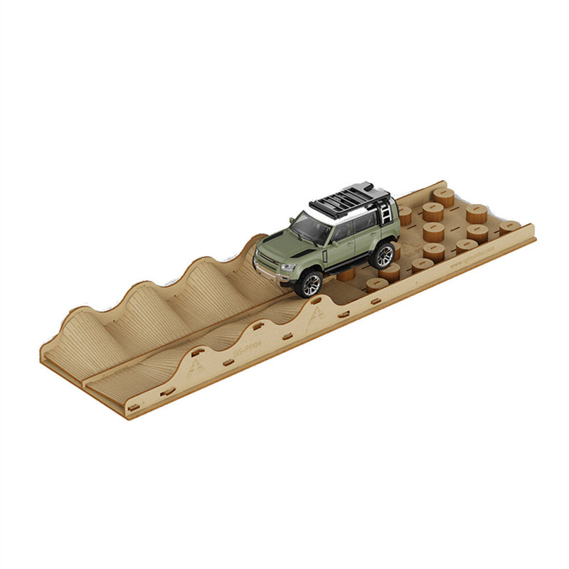 SG PP04 Desktop Simulation Off-road Bridge Obstacle Course for SG 2402 1/24 RC Car Vehicles Model Rock Crawler Toy Wooden Field