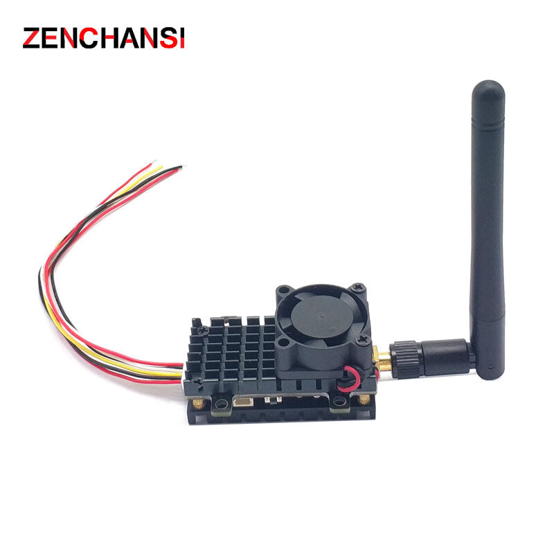 EWRF 2Km Long distance 5.8Ghz 40CH 2W 2000mW Over Range FPV Transmitter With Heat Sink fan For RC Drone