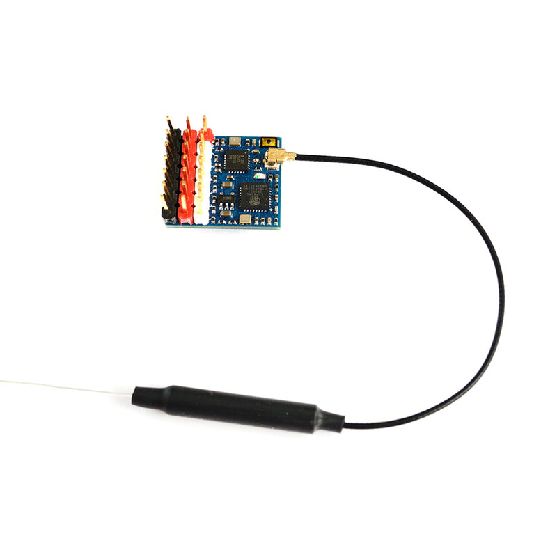 Matek Systems ELRS-R24-P6 R24-P6 ExpressLRS 2.4GHz PWM Receiver With Antenna Support 2~8S VBat Voltage Sense For FPV RC Racing Drone