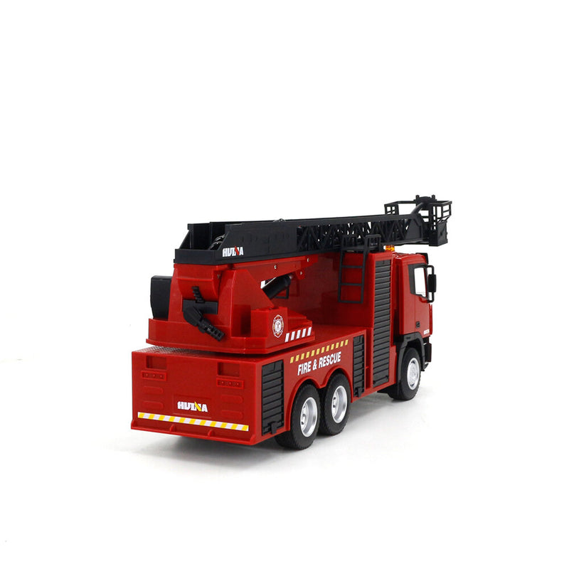 HUINA 1361 1/18 9CH Semi-Alloy Remote Control Engineering Toy Fire Climbing Rescue Aerial Ladder Vehicle RC Car Models