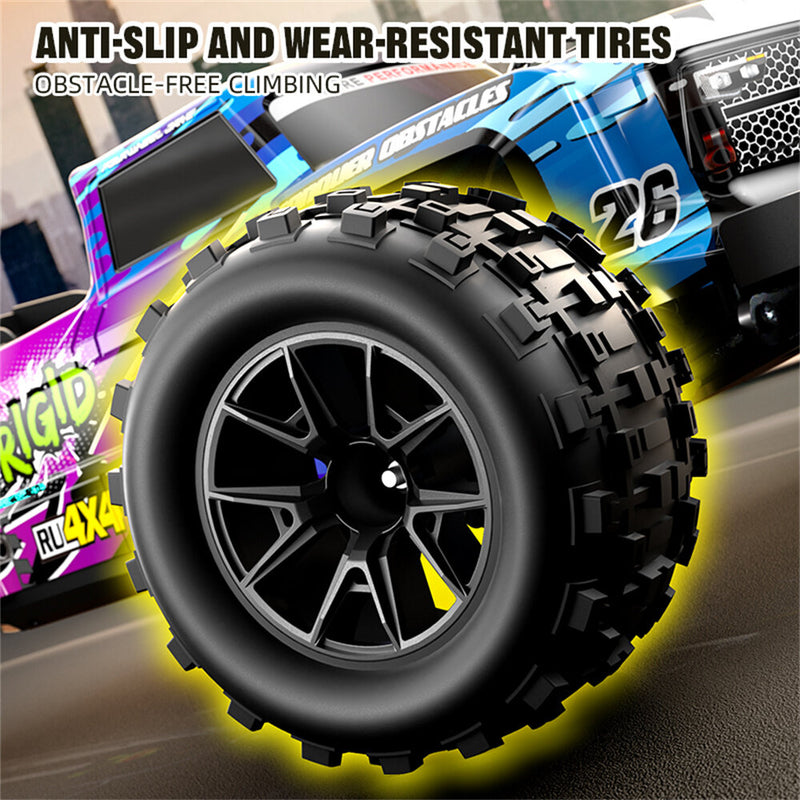 JJRC C8803 RTR 1/12 2.4G 4WD Brushless RC Car Wind Walker High Speed Off-Road Truck Vehicles LED Light Full Proportional Alloy Chassis Oil Filled Shocks Models Electric Toys