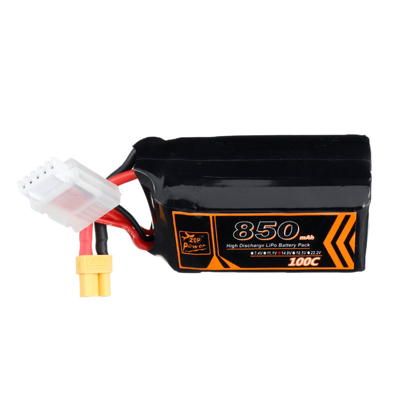 ZOP Power 14.8V 850mAh 100C 4S Lipo Battery XT30 Plug for RC Racing Drone