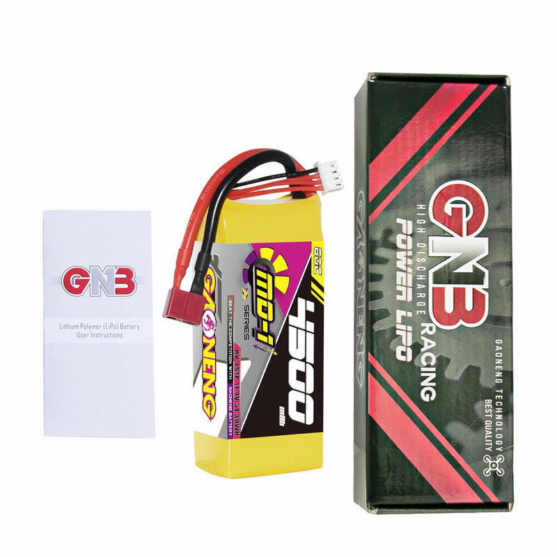 Gaoneng GNB 11.4V 4500mAh 60C 3S LiHV Battery T Plug / XT90 Plug for 1/10 1/8 1/7 Scale RC Car RC Airplane Helicopter