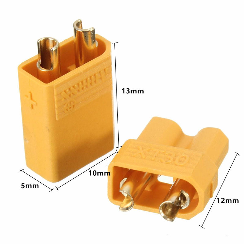 10 Pairs XT30 2mm Golden Male Female Plug Interface Connector