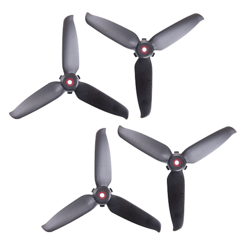 6 Pairs Dronetech 5328 5.3x2.8 5.3 Inch Tri-blade PC Quick-Release Propeller for DJI FPV Drone