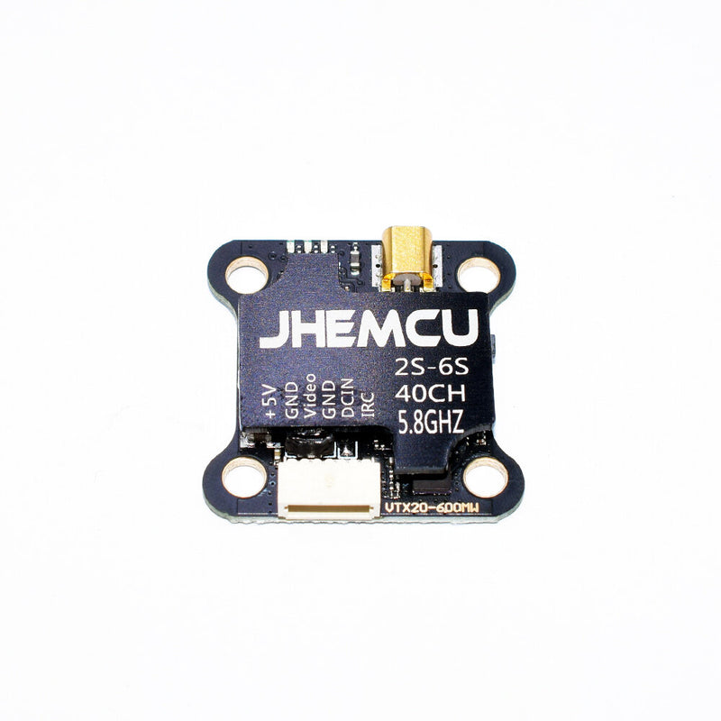 JHEMCU VTX20-600 5.8Ghz 40CH PIT/25mW/100mW/200mW/400mW/600mW IRC FPV Transmitter 20x20mm MMCX For RC Racing Drone