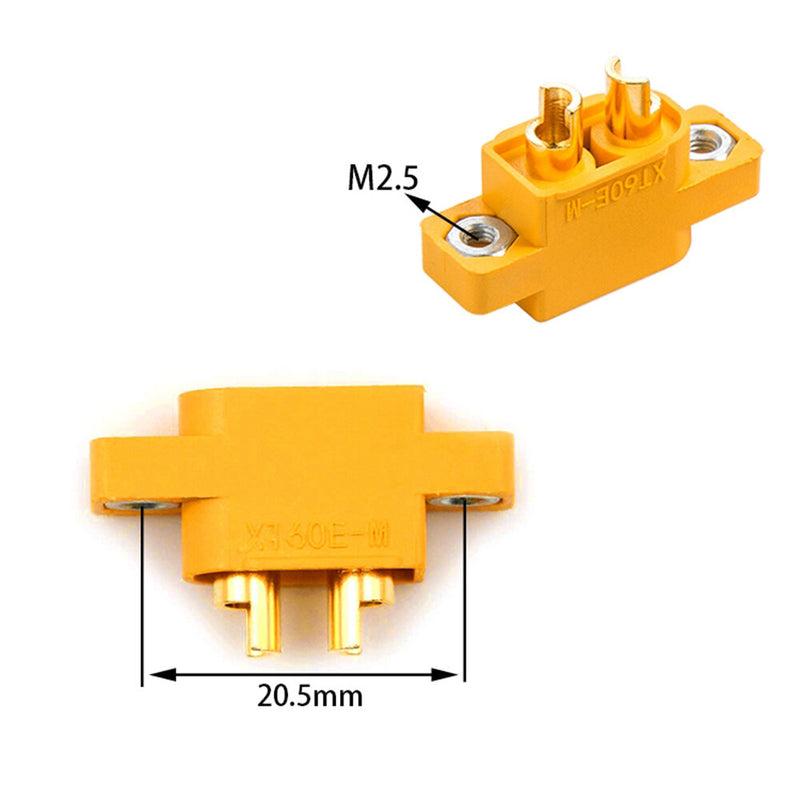 4PCS RJX Amass XT60E-M Connectors Male Plug XT60 E Plug To M Plug For RC Battery FPV Racing Drone