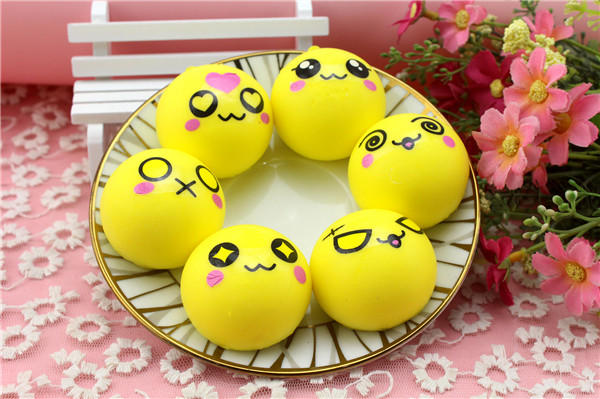 6Pcs Simulation Bread Squishy Slow Rising Toy 8 Seconds 4cm Corn Bread Funny Toy