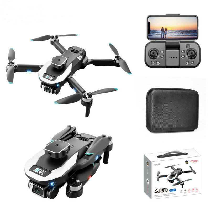 YLR/C S150 WiFi FPV with 8K 720P ESC HD Dual Camera 360° Infrared Obstacle Avoidance Optical Flow Positioning Brushless Foldable RC Drone Quadcopter RTF