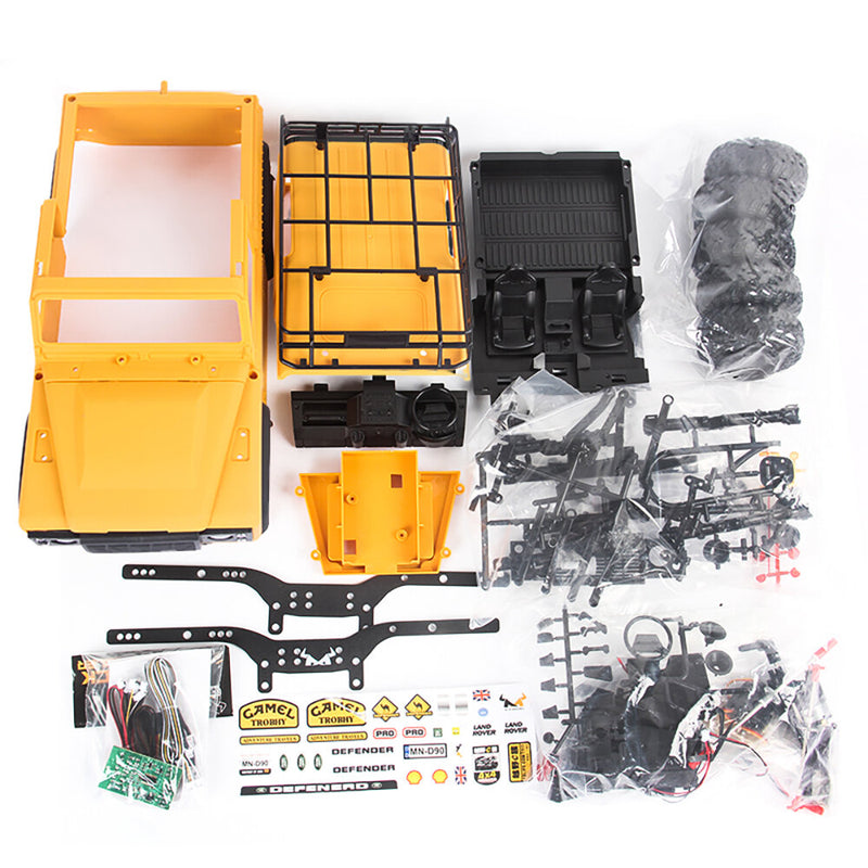 MNRC MN98 KIT 1/12 4WD RC Car DIY Unassembled for Land Rover Rock Crawler LED Light Climbing Off-Road Truck Vehicles Models Toy