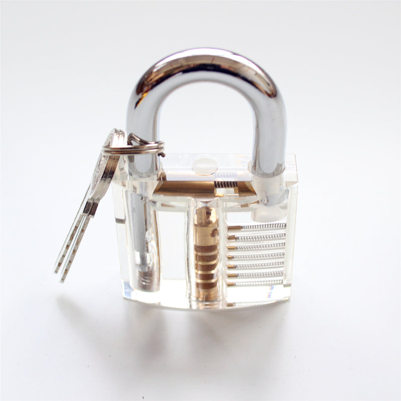 9piece Pick Lock Tool Locksmith Tool Door Lock Lock Picks With Transparent Padlock - LOCKPICKWEB