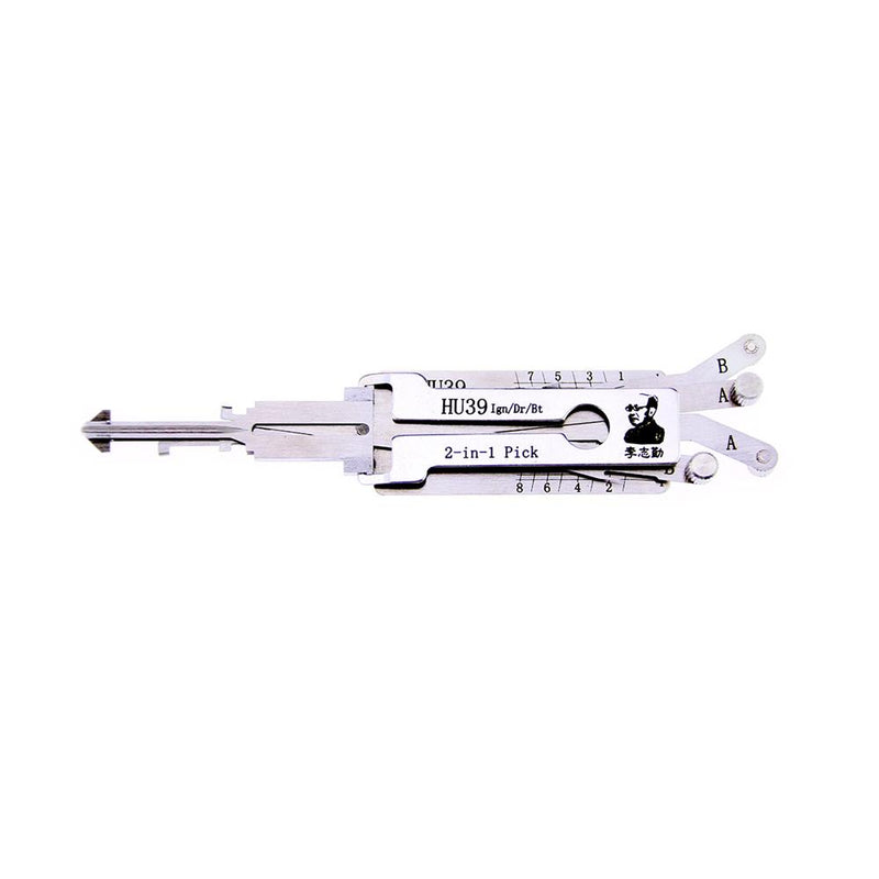 Lishi HU39 Lock Pick Set for Car Door Opener Tool Locksmith Tools Tubular Lock Pick and Decoder Tool