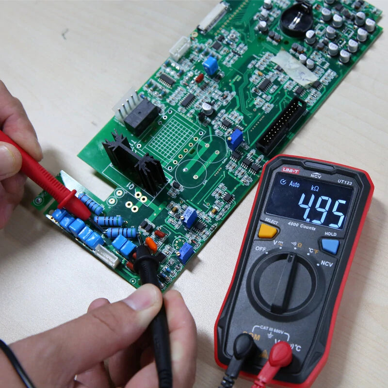 UNI-T UT123 3999 Counts Residential Multimeter AC/DC Current and Voltage Resistance+Continuty+NVC+C/F Test Protection Intelligent Battery Detection