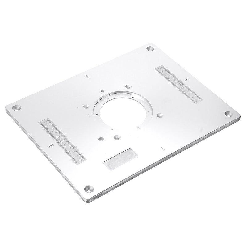 Drillpro 300x235x95mm Aluminum Router Table Insert Plate Woodworking Trimming Machine Flip Panel for Makita 3612