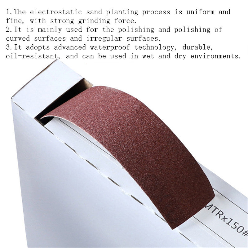 Drillpro 50M 150-600 Grit Box Sanding Belt Roll Drawable Emery Cloth Sandpaper Sanding Pack Roll for Wood Turners Woodworking Metal Grinding Polishing