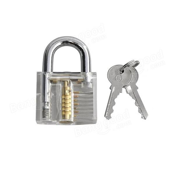 5pcs Unlocking Lock Pick Set Key Extractor Tool and Transparent Practice Padlocks Lock Pick Tools - LOCKPICKWEB