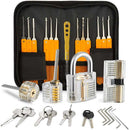 17 Piece Lock Pick Set with 4 Transparent Training Locks