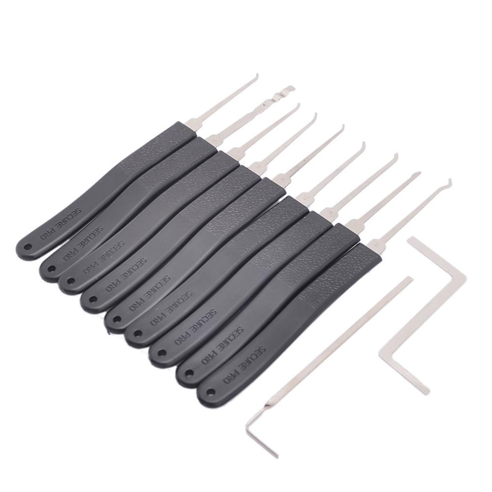 Small Lockpick LOCKMALL Stainless Steel Unlocking 9-LOCK Pick + 2-TOOL Set