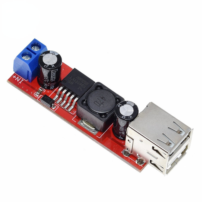 DC 6V-40V To 5V 3A Double USB Charge DC-DC Step-down Converter Module for Vehicle Charger LM2596 Dual USB