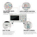 UNI-T UTD2102e PLUS Digital Oscilloscope with 7-inch LCD Display Scopemeter with 100MHz Bandwidth 2 Channels 500MS/S Real Time Sample Rate 64kpts Depth Storage
