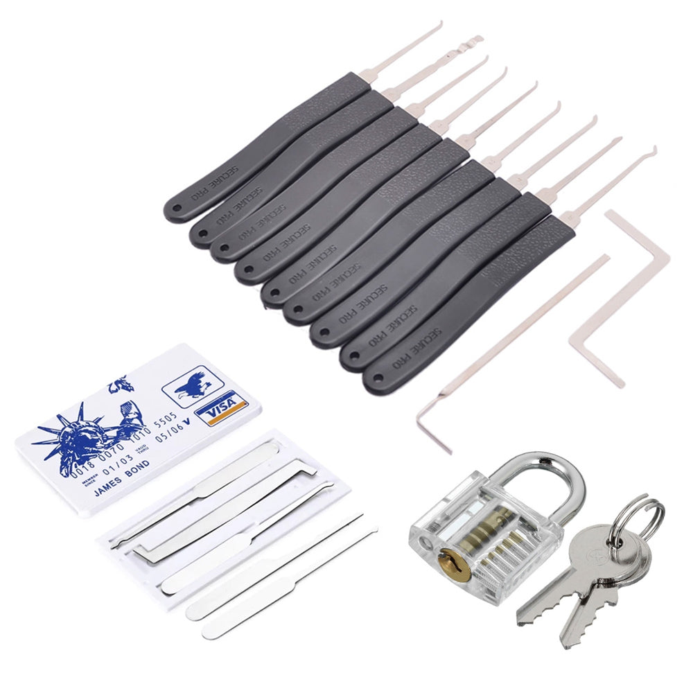 Padlock Set Key Disassemble Kit Lockpick Combination Tool