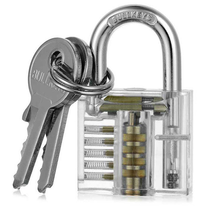 19 In 1 Practice Padlock Set Key Disassemble Kit Lockpick Combination Tool