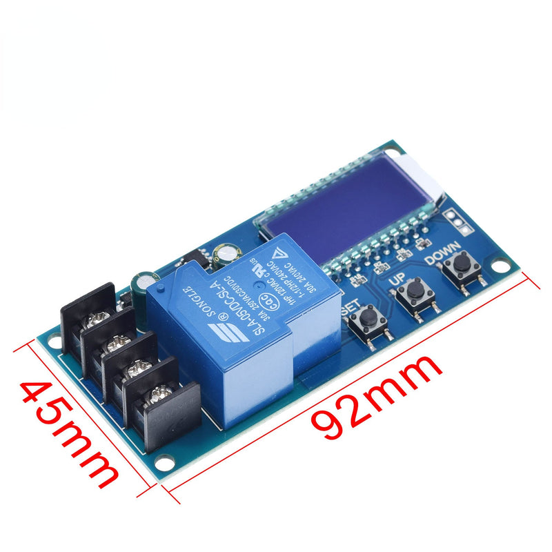 DC 6-60v 30A Storage Battery Charging Control Module Protection Board Charger Time Switch LCD Display XY-L30A