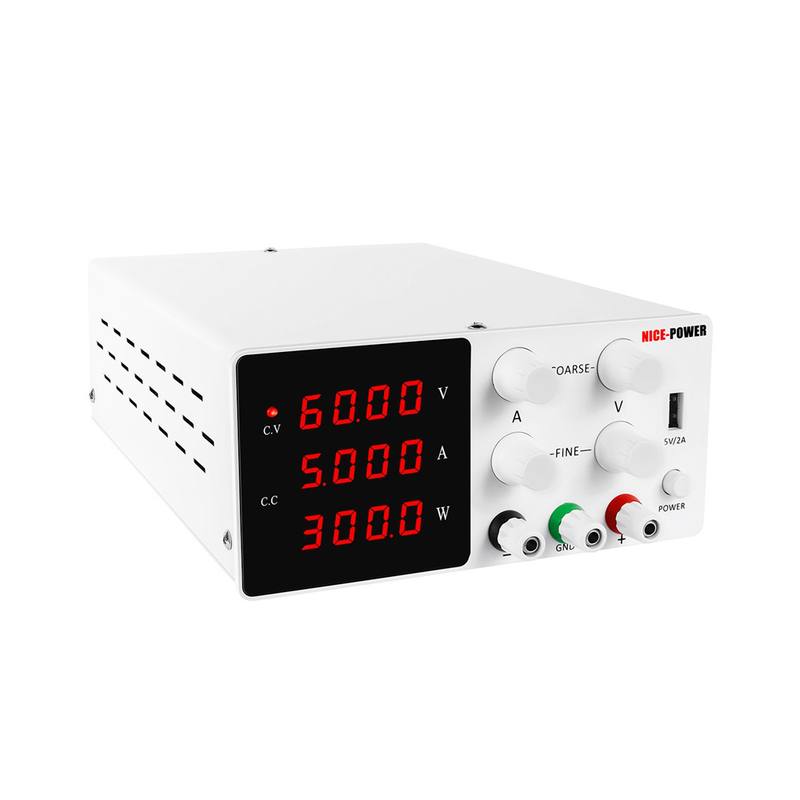 NICE-POWER SPS-W605 60V 5A Lab Switching DC Power Supply Adjustable Regulated Laboratory Power Source Current Stabilizer Voltage Regulator - LOCKPICKWEB