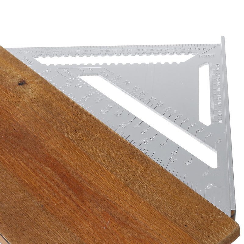 12 Inch Triangle Ruler Aluminum Alloy 30cm Woodworking Multi-function Angle Ruler