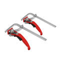 VEIKO 2PCS Alloy Steel Upgrade Quick Ratchet Track Saw Guide Rail Clamp MFT Clamp for MFT Table and Guide Rail System Woodworking Clamp