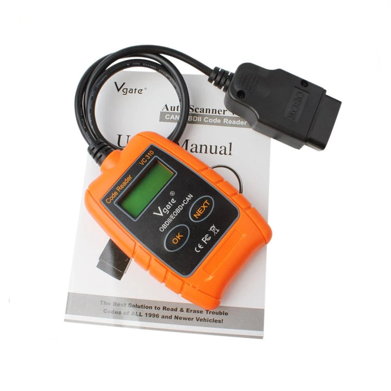 Vgate VC310 OBD2 OBDII EOBD CAN Auto Scanner Code Reader & Cleaner Car Diagnostic Tool VC 310 Error Scanner