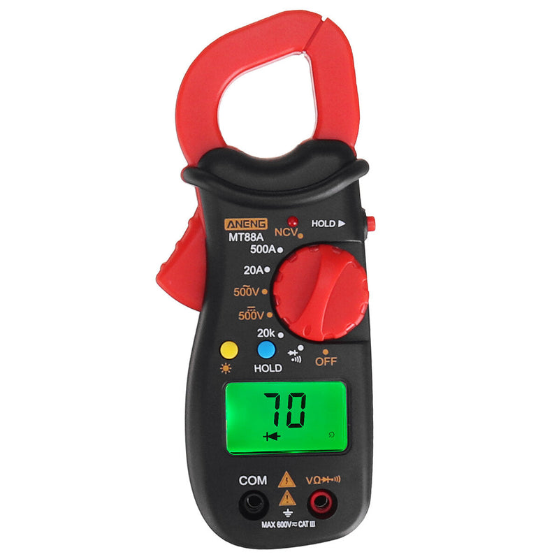 ANENG MT88A Digital Clamp Meter Multimeter DC/AC Voltage AC Current Tester Frequency Capacitance NCV Tester Measuring Tool